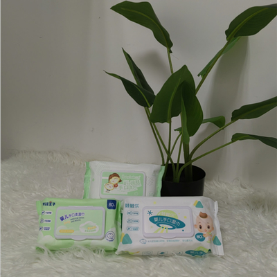 Strofinate bagnate eliminabili del cotone molle delicato di Unscented per non l'alcoolizzato neonato sensibile