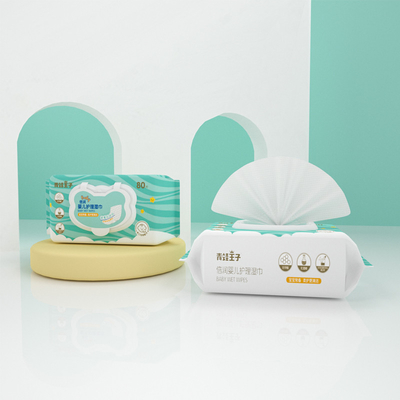 80 strofinate bagnate di pulizia eliminabili organiche del tessuto del bambino dell'acqua pura del bambino di PCS