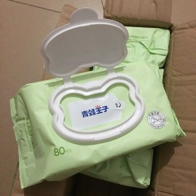 L'abitudine bagnata delle strofinate del bambino organico della pelle sensibile di stile del fumetto ha imballato 1 a 100pc