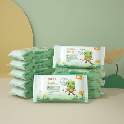 l'acqua organica eliminabile del bambino 10pcs pulisce le strofinate di Unscented per il fronte delle mani