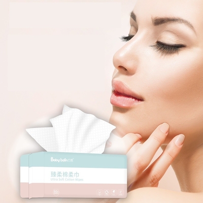 Fazzolettini per il viso monouso in cotone 100% per uso quotidiano