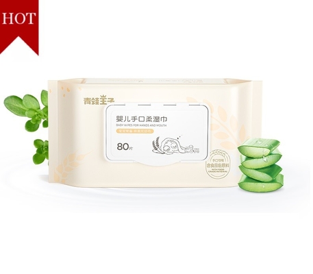 Strofinate bagnate del bambino biodegradabile dell'OEM 99,5 strofinate a base d'acqua pure