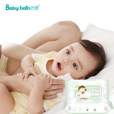 Tessuto bagnato eliminabile amichevole delle strofinate di Eco per la pelle infantile di pulizia del bambino
