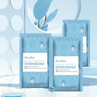 Strofinate bagnate di 99% dell'acqua del bambino di bambù biodegradabile organico della fibra per pelle sensibile