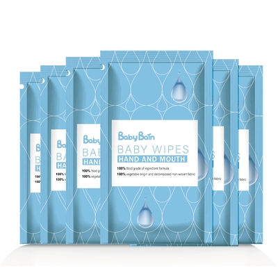 Strofinate bagnate di 99% dell'acqua del bambino di bambù biodegradabile organico della fibra per pelle sensibile