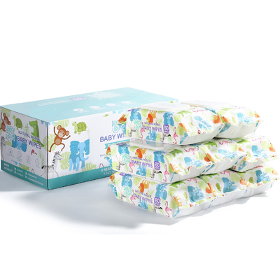 Porcellana Salviettine umidificate organiche per bambini Spunlace Materiale monouso per la pulizia