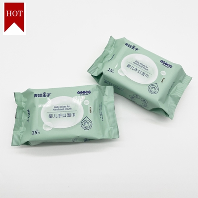 Salviettine umidificate monouso biodegradabili per la pelle sensibile del neonato, ipoallergeniche a base vegetale