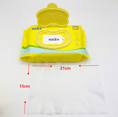 Salviettine umidificate monouso biodegradabili per la pelle sensibile del neonato, ipoallergeniche a base vegetale