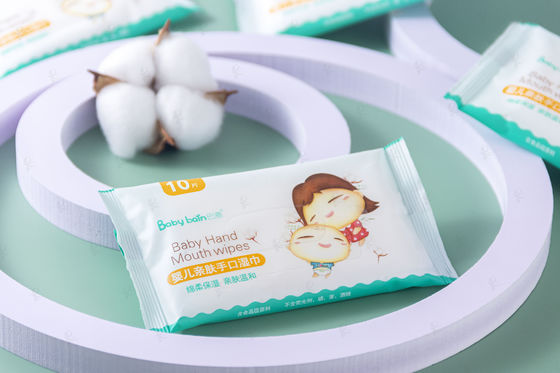 Salviette umidificate per bambini usa e getta organiche naturali biodegradabili