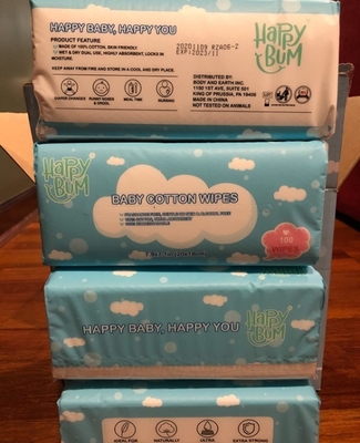 Fazzoletti usa e getta Fazzoletti facciali asciutti per bambini 100% fazzoletti di cotone per tutti i giorni