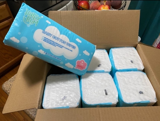 Fazzoletti usa e getta Fazzoletti facciali asciutti per bambini 100% fazzoletti di cotone per tutti i giorni
