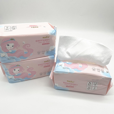 Strofinate asciutte 100% di fronte dell'asciugamano del cotone del cosmetico di trucco eliminabile dell'asciugamano 80pcs