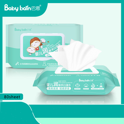 Salviette umidificate per neonati in fibra di bambù naturale al 99% di acqua per pelli sensibili