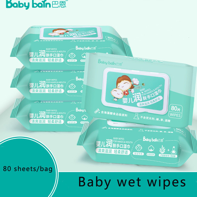 Salviette umidificate per neonati in fibra di bambù naturale al 99% di acqua per pelli sensibili