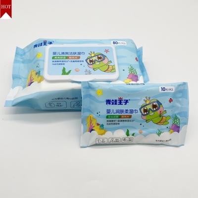 100% acqua pura Eco Friendly Biodegradabile Organica usa e getta Wet Wipe per tutte le età