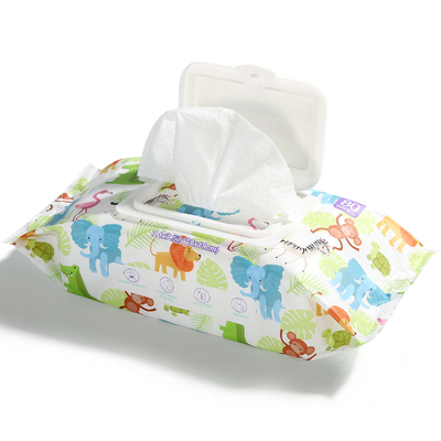Strofinate bagnate delle strofinate di pelle del bambino bagnato eliminabile senza alcool di cura