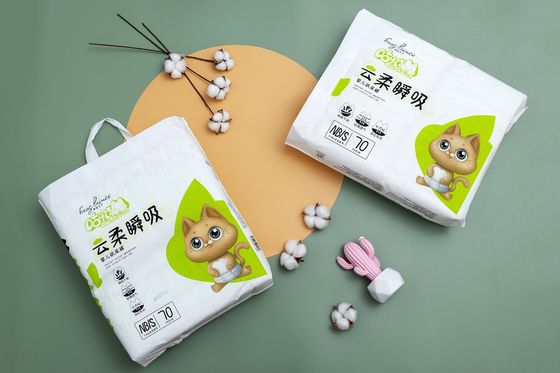 Non pannolini eliminabili del bambino del tessuto con PE Backsheet