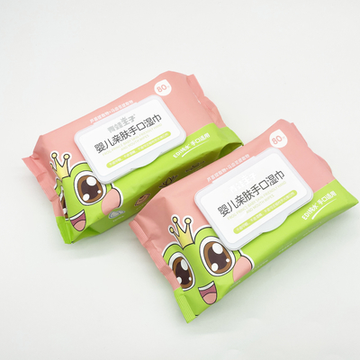 Strofinate bagnate Tiusse del neonato a base d'acqua su ordinazione di Logo Fragrance Free Bamboo Flushable
