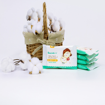 La cura biodegradabile del bambino del cotone molle dei campioni liberi pulisce 99,5 strofinate del neonato delle strofinate dell'acqua
