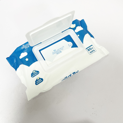 Strofinate bagnate amichevoli di Eco Unscented che puliscono tessuto bagnato 80CT Flip Lid For Babies