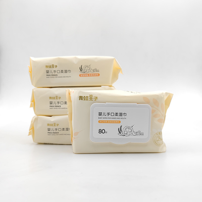 A fibra di bambù basata a pianta delle salviettine per neonati bagnate biodegradabili amichevoli di cura di pelle sensibile ECO