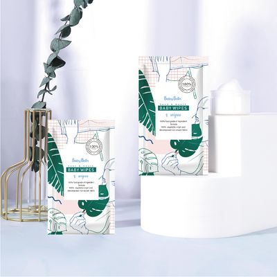 Strofinate bagnate spesse non tessute eliminabili su ordinazione di Spunlace del bambino bagnato della carta velina