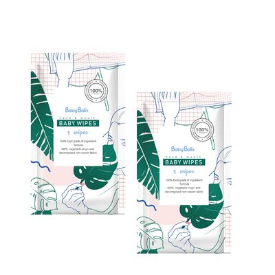 Strofinate bagnate spesse non tessute eliminabili su ordinazione di Spunlace del bambino bagnato della carta velina