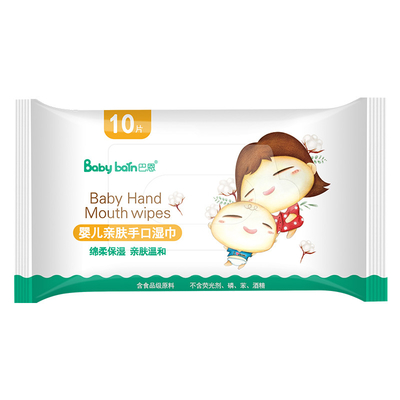 Pulizia di bocca bagnata della mano del bambino delle strofinate dell'etichetta privata dell'acqua sensibile eliminabile dell'OEM