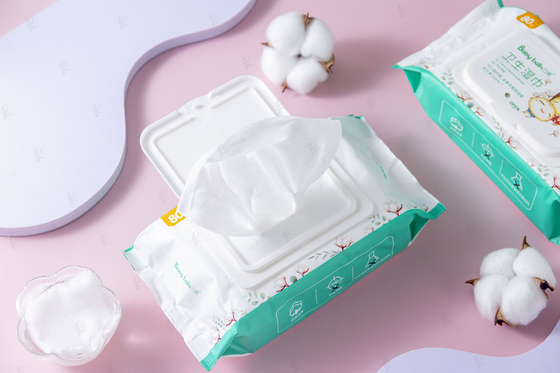 Salviettine per neonati eliminabili felici e piacevoli di Unscented per le strofinate bagnate della fabbrica della Cina del fronte delle mani