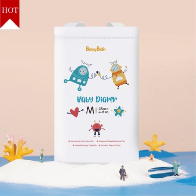 Pannolino eliminabile del bambino di vendita di prezzi del bambino del pannolino dell'alto film respirabile accessibile caldo di assorbimento