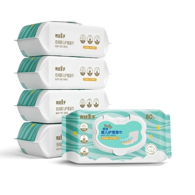 Le strofinate bagnate Unscented del bambino a base d'acqua del bambino 99,9% biodegradabili della strofinata sensibile