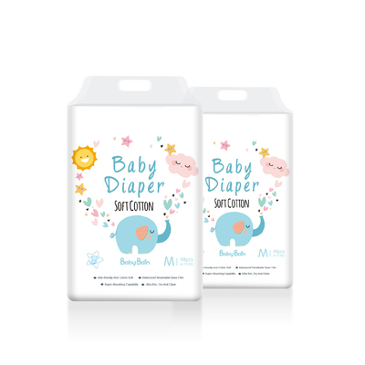 Produttore del pannolino eliminabile del bambino molle biodegradabile bianco neonato all'ingrosso del cotone