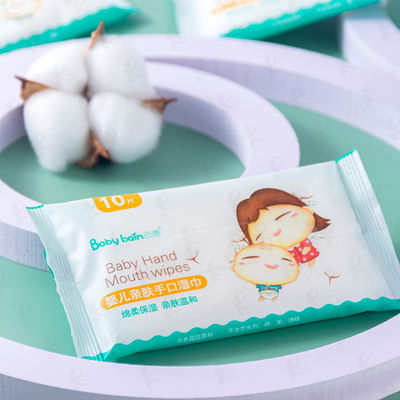 Strofinate bagnate dell'acqua eliminabile piccolo pacchetto puro d'imballaggio 80pcs di Spunlace