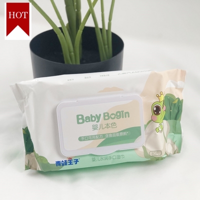 Strofinate eliminabili biodegradabili organiche 80PCS dell'acqua pura dell'OEM per cura di pelle del bambino
