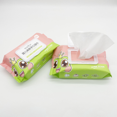 strofinate bagnate del bambino organico 80Pcs con il cappuccio di plastica Unscent senza alcool
