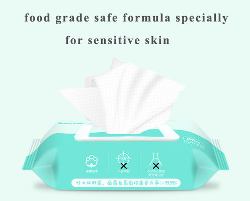 Le salviettine per neonati organiche dell'acqua di 99% private identificano non il bambino del tessuto strofinate bagnate