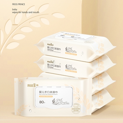 Strofinate bagnate spesse non tessute eliminabili su ordinazione del bambino della carta velina di Spunlace