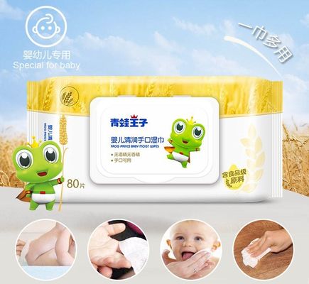 Le strofinate bagnate del nuovo bambino organico naturale di progettazione addolciscono le strofinate dell'acqua del cotone per il bambino