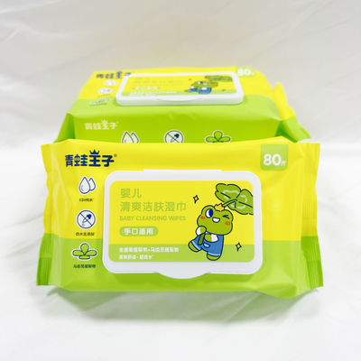 OEM Logo Hand Sanitizing Wet Wipes privato 50pcs senza alcool