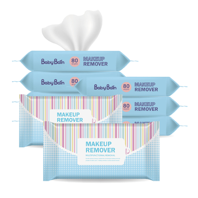 La fragranza compone liberamente la pulizia del dispositivo di rimozione pulisce le strofinate bagnate eliminabili delicate per tutti i tipi della pelle