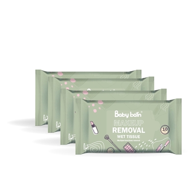 Più nuovo stile femminile all'ingrosso comporre per pulire le strofinate bagnate del dispositivo di rimozione delicato organico di trucco che puliscono le strofinate del fronte per la donna
