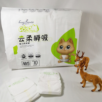 L'OEM fabbrica 100 pantaloni eliminabili dei pannolini dei pannolini della natura del bambino della fibra di bambù