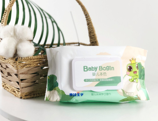 L'etichetta privata su misura ha compresso la spinta eliminabile degli asciugamani bagnati che pulisce le strofinate bagnate di plastica