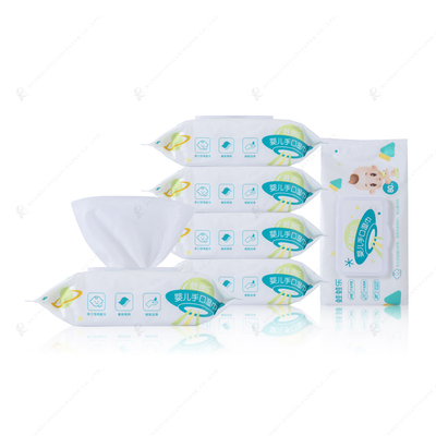 Ispessisca duro le strofinate naturali dell'acqua del bambino di Flushable senza alcool di plastica per pulire