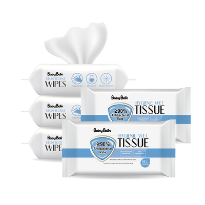 Spunlace non tessuto pulisce delicatamente le strofinate eliminabili adulte di Coverless della pelle del fronte