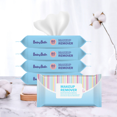 Strofinate bagnate eliminabili di pulizia degli adulti dei bambini della pelle di Spunlace senza copertura