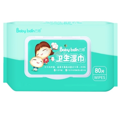 Strofinate bagnate libere d'idratazione naturali 60pcs di Vera No Additives Baby Alcohol dell'aloe