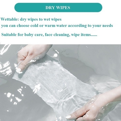 Rimozione OEM Wipe Free Oil Organic Make Up Rimozione di salviettine in tessuto di cotone asciutto per il viso con etichetta privata
