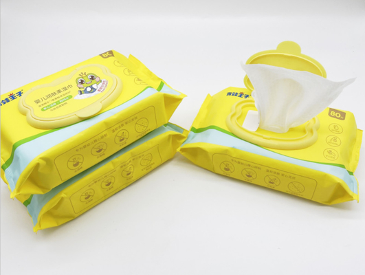 Le strofinate bagnate eliminabili ipoallergeniche organiche senza alcool per il bambino pelano la pulizia quotidiana