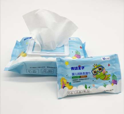 Le strofinate bagnate eliminabili ipoallergeniche organiche senza alcool per il bambino pelano la pulizia quotidiana